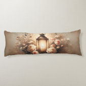 Rose Lantern Glow Bouquet Seitenschläferkissen (Rückseite)