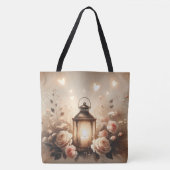 Rose Lantern Glow Bouquet Tasche (Vorderseite)