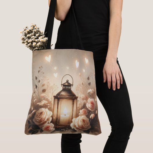 Rose Lantern Glow Bouquet Tasche (Von Nahem)