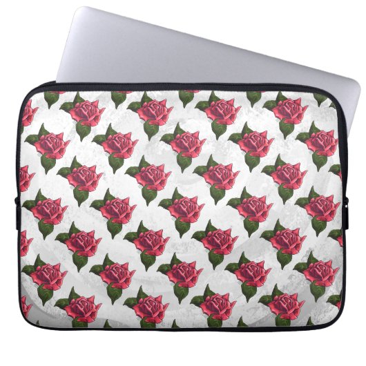 Rose Laptopschutzhülle (Vorderseite)