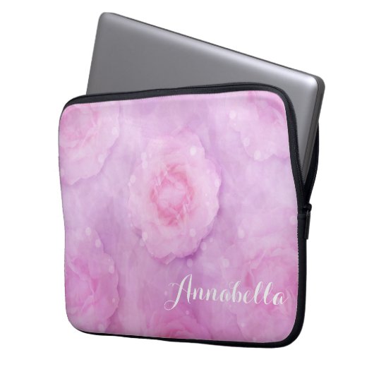 Rose Laptopschutzhülle (Vorderseite Links)