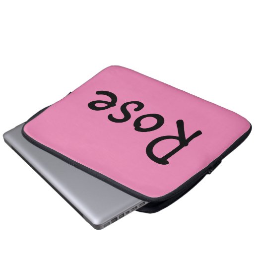 Rose Laptopschutzhülle (Vorne Knopf)