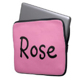 Rose Laptopschutzhülle (Vorderseite Links)