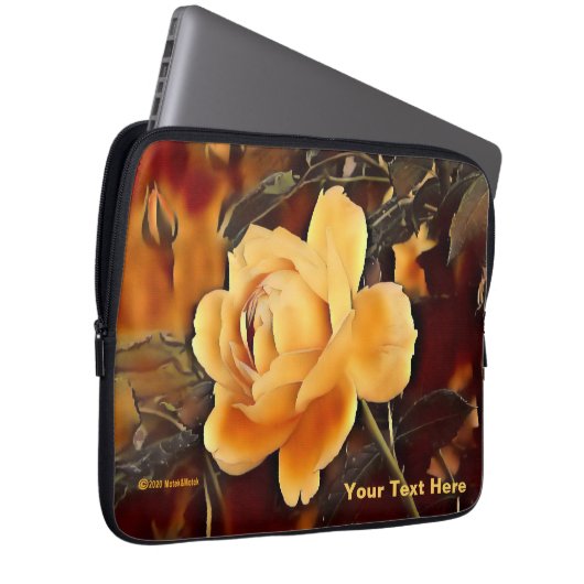 Rose Laptopschutzhülle (Vorne Rechts)