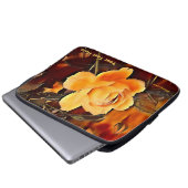 Rose Laptopschutzhülle (Vorne Knopf)