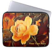 Rose Laptopschutzhülle (Vorderseite)