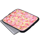 Rose Laptopschutzhülle (Vorne Knopf)