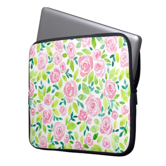 Rose Laptopschutzhülle (Vorderseite Links)