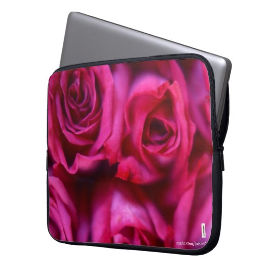 Rose Laptopschutzhülle (Vorderseite Links)
