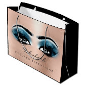 Rose Lash Blue Makeup Glitzer Beauty Kosmetik Große Geschenktüte (Rückseite Schrägansicht)
