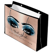 Rose Lash Blue Makeup Glitzer Beauty Kosmetik Große Geschenktüte (Vorderseite Schrägansicht)