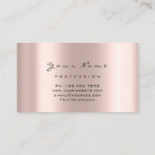 Rose Lashes Makeup Artist Termin Weiß Visitenkarte (Rückseite)