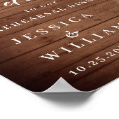 Rose Laterne Rustikale Probe Abendessen aus Holz Poster (Ecke)