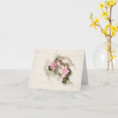 Rose Laurel Flower Karte (Gelbe Blume)