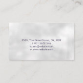 Rose Lavender Lotus Blume Visitenkarte (Rückseite)