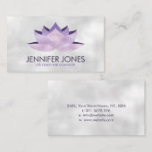 Rose Lavender Lotus Blume Visitenkarte (Vorne/Hinten)