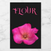 Rose Lebensmitteletikett (Einzelnes Label)