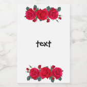 Rose Lebensmitteletikett (Einzelnes Label)