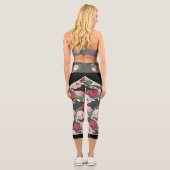 Rose Leggings - Capri (dunkelgrau) (Rückseite)