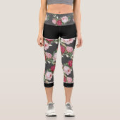 Rose Leggings - Capri (dunkelgrau) (Vorderseite)