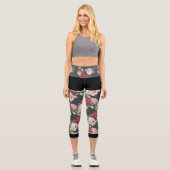 Rose Leggings - Capri (dunkelgrau) (Vorderseite)
