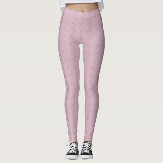 Rose Leggings Frauen (Vorderseite)