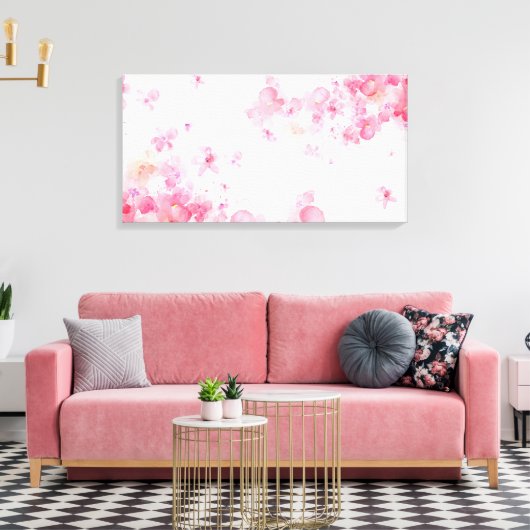 Rose Leinwand (Insitu (Wohnzimmer))