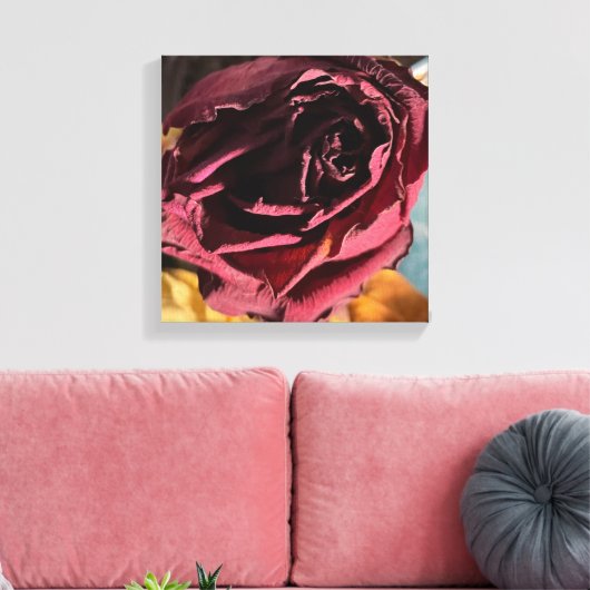 Rose Leinwand (Insitu (Wohnzimmer))