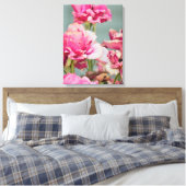 Rose-Leinwand Leinwanddruck (Insitu (Schlafzimmer))