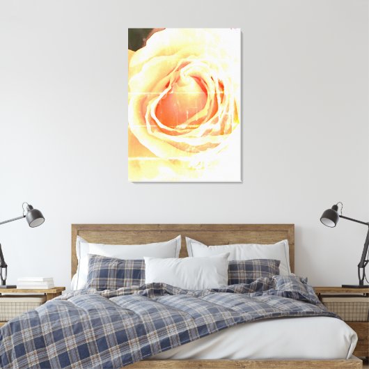 Rose Leinwanddruck (Insitu (Schlafzimmer))