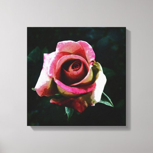 Rose Leinwanddruck (Vorderseite)