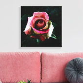 Rose Leinwanddruck (Insitu (Wohnzimmer))