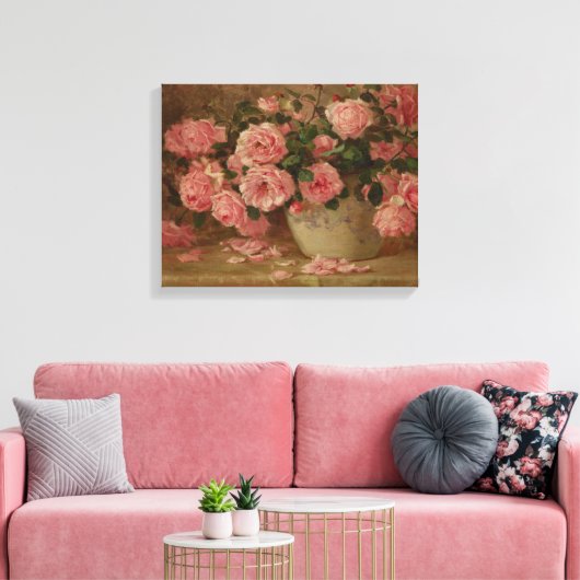 Rose Leinwanddruck (Insitu (Wohnzimmer))