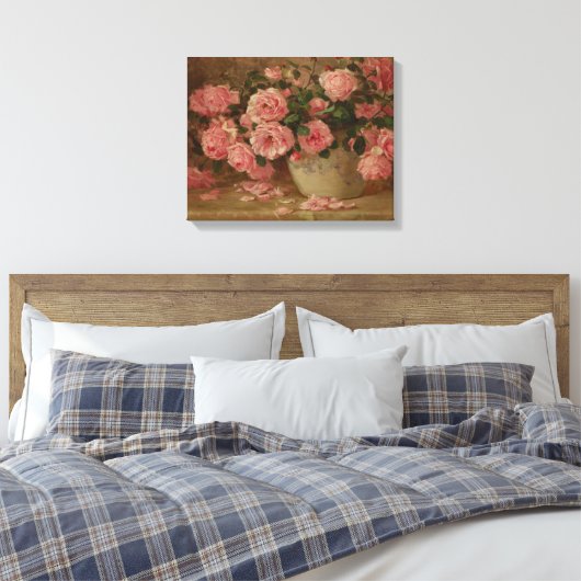 Rose Leinwanddruck (Insitu (Schlafzimmer))