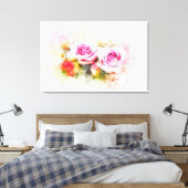 Rose Leinwanddruck (Insitu (Schlafzimmer))