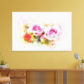 Rose Leinwanddruck (Insitu (Wohnzimmer))