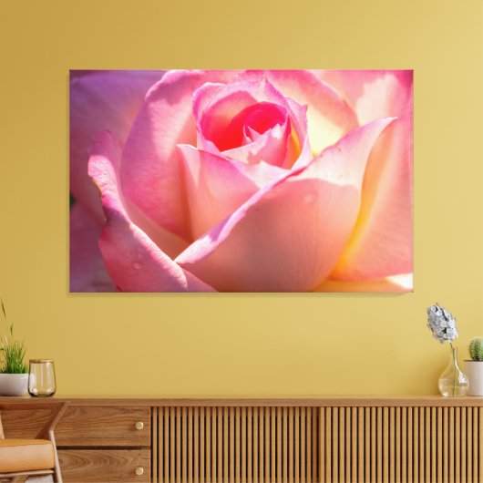 Rose Leinwanddruck (Insitu (Wohnzimmer))