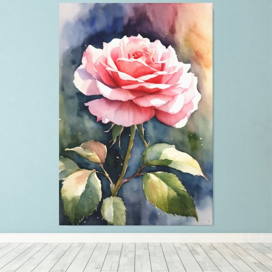 Rose Leinwanddruck (Insitu (Holzboden))