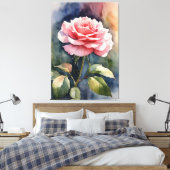 Rose Leinwanddruck (Insitu (Schlafzimmer))