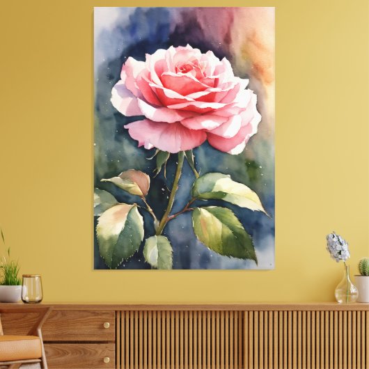 Rose Leinwanddruck (Insitu (Wohnzimmer))