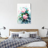 Rose Leinwanddruck (Insitu (Schlafzimmer))