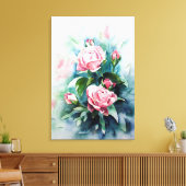 Rose Leinwanddruck (Insitu (Wohnzimmer))