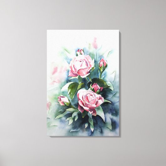 Rose Leinwanddruck (Vorderseite)