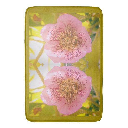 Rose Lenten. Helleborus orientalis Badematte (Vorderseite Vertikal)