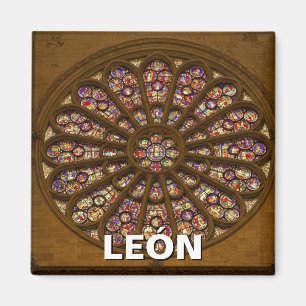 Rose León Spain Cathedral Magnet
