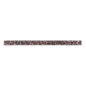 Rose Leopard Animal Print Satinband (Vorderseite)