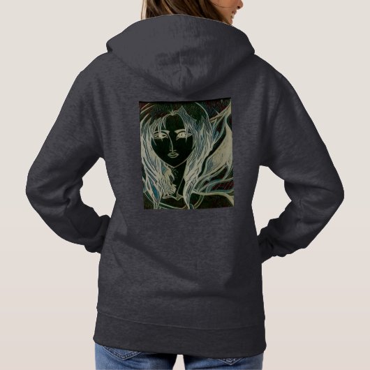 Rose Liebe Design Romance Hoodie (Rückseite)