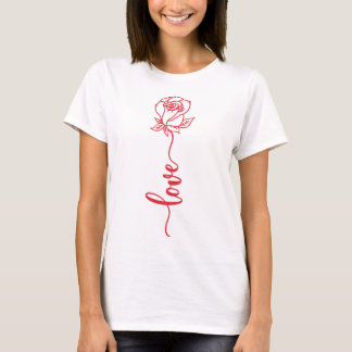 Rose Liebe Flame T-Shirt