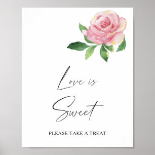 Rose - Liebe ist süß, nimm eine Belohnung Poster