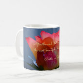 Rose Liebe und Hilfe Kostenvoranschlag Kaffee Tass Kaffeetasse (Vorderseite Links)